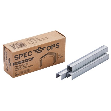 Spec Ops 3/8-in Staples for M8 & M8E Plier Stapler, 5000PK M8-211538-5M